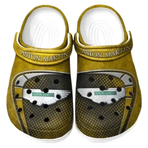 Aston Martin Crocs Sandals For Men Women, Gift For Aston Martin Fan CAR177031425611 - Yellow