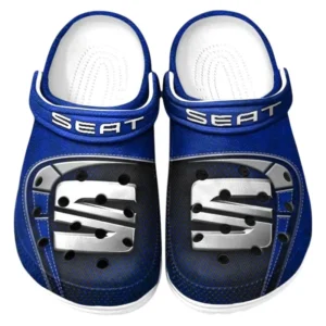 Seat Crocs Sandals For Men Women, Gift For Seat Fan CAR177031425618 - Blue