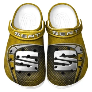 Seat Crocs Sandals For Men Women, Gift For Seat Fan CAR177031425618 - Yellow