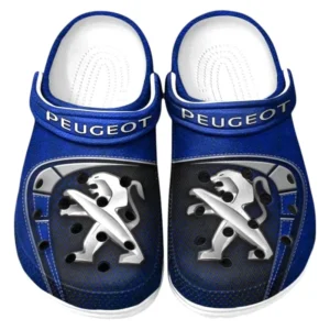 Peugeot Crocs Sandals For Men Women, Gift For Peugeot Fan CAR177031425620 - Blue