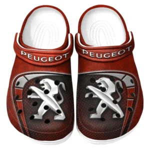 Peugeot Crocs Sandals For Men Women, Gift For Peugeot Fan CAR177031425620 - Red