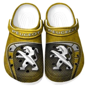 Peugeot Crocs Sandals For Men Women, Gift For Peugeot Fan CAR177031425620 - Yellow