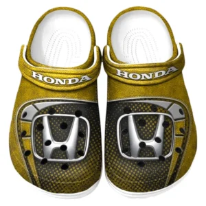 Honda Crocs Sandals For Men Women, Gift For Honda Fan CAR177031425621 - Yellow