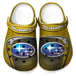 Subaru Crocs Sandals For Men Women, Gift For Subaru Fan CAR177031425622 - Yellow