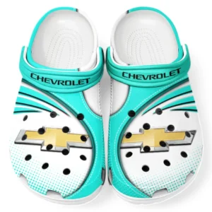 Chevrolet Crocs Sandals For Men Women, Gift For Chevrolet Fan CAR181031525690 - Cyan