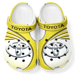 Toyota Crocs Sandals For Men Women, Gift For Toyota Fan CAR181031525691 - Yellow