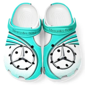 Mercedes Benz Crocs Sandals For Men Women, Gift For Mercedes Benz Fan CAR181031525692 - Cyan
