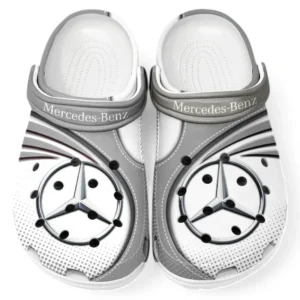 Mercedes Benz Crocs Sandals For Men Women, Gift For Mercedes Benz Fan CAR181031525692 - Gray