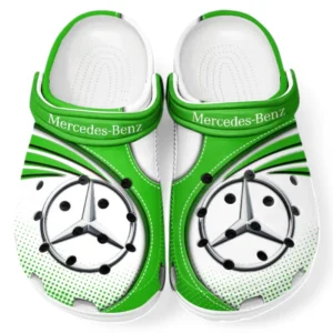 Mercedes Benz Crocs Sandals For Men Women, Gift For Mercedes Benz Fan CAR181031525692 - Green