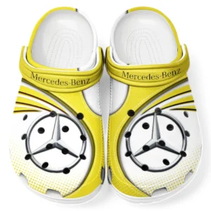 Mercedes Benz Crocs Sandals For Men Women, Gift For Mercedes Benz Fan CAR181031525692 - Yellow