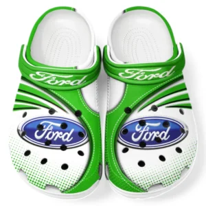 Ford Crocs Sandals For Men Women, Gift For Ford Fan CAR181031525693 - Green