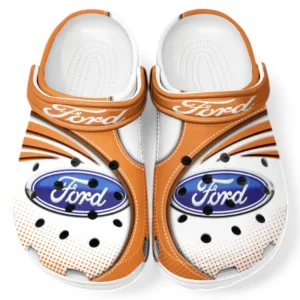 Ford Crocs Sandals For Men Women, Gift For Ford Fan CAR181031525693 - Orange