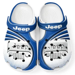 Jeep Crocs Sandals For Men Women, Gift For Jeep Fan CAR181031525694 - Blue