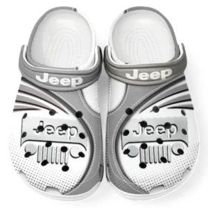 Jeep Crocs Sandals For Men Women, Gift For Jeep Fan CAR181031525694 - Gray