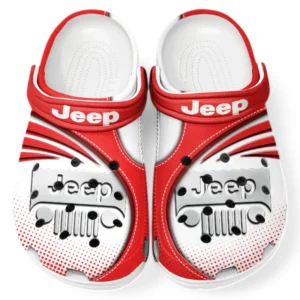 Jeep Crocs Sandals For Men Women, Gift For Jeep Fan CAR181031525694 - Red