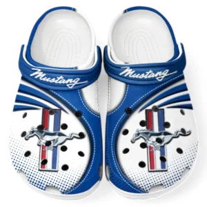 Ford Mustang Crocs Sandals For Men Women, Gift For Ford Mustang Fan CAR181031525696 - Blue