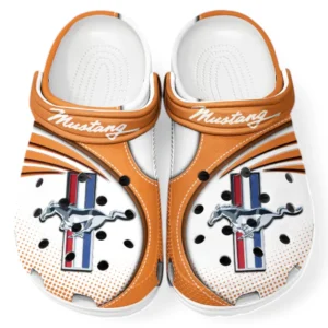 Ford Mustang Crocs Sandals For Men Women, Gift For Ford Mustang Fan CAR181031525696 - Orange