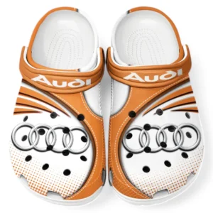 Audi Crocs Sandals For Men Women, Gift For Audi Fan CAR181031525697 - Orange