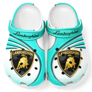 Lamborghini Crocs Sandals For Men Women, Gift For Lamborghini Fan CAR181031525698 - Cyan