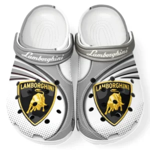 Lamborghini Crocs Sandals For Men Women, Gift For Lamborghini Fan CAR181031525698 - Gray