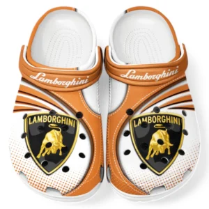 Lamborghini Crocs Sandals For Men Women, Gift For Lamborghini Fan CAR181031525698 - Orange