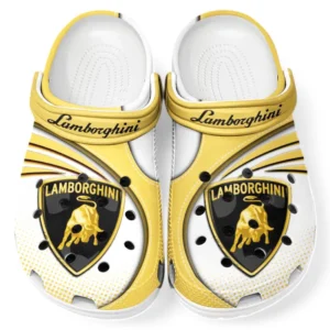 Lamborghini Crocs Sandals For Men Women, Gift For Lamborghini Fan CAR181031525698 - Yellow