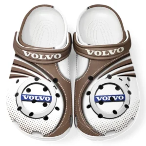 Volvo Crocs Sandals For Men Women, Gift For Volvo Fan CAR181031525699 - Brown