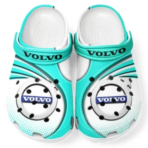 Volvo Crocs Sandals For Men Women, Gift For Volvo Fan CAR181031525699 - Cyan