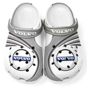 Volvo Crocs Sandals For Men Women, Gift For Volvo Fan CAR181031525699 - Gray