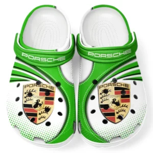 Porsche Crocs Sandals For Men Women, Gift For Porsche Fan CAR181031525700 - Green