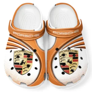 Porsche Crocs Sandals For Men Women, Gift For Porsche Fan CAR181031525700 - Orange