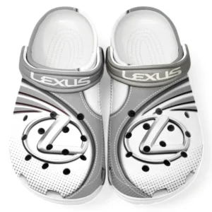 Lexus Crocs Sandals For Men Women, Gift For Lexus Fan CAR181031525701 - Gray