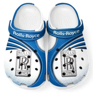 Rolls Royce Crocs Sandals For Men Women, Gift For Rolls Royce Fan CAR181031525704 - Blue