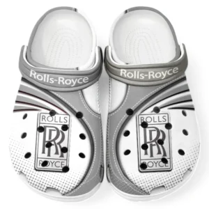 Rolls Royce Crocs Sandals For Men Women, Gift For Rolls Royce Fan CAR181031525704 - Gray