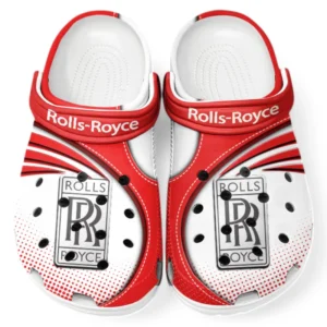 Rolls Royce Crocs Sandals For Men Women, Gift For Rolls Royce Fan CAR181031525704 - Red