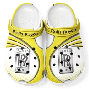 Rolls Royce Crocs Sandals For Men Women, Gift For Rolls Royce Fan CAR181031525704 - Yellow