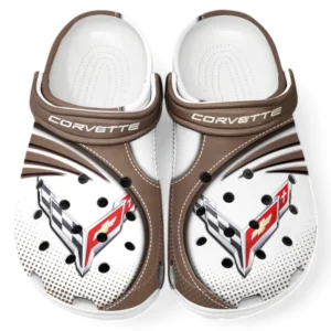 Chevrolet Corvette Crocs Sandals For Men Women, Gift For Chevrolet Corvette Fan CAR181031525705 - Brown