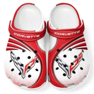 Chevrolet Corvette Crocs Sandals For Men Women, Gift For Chevrolet Corvette Fan CAR181031525705 - Red