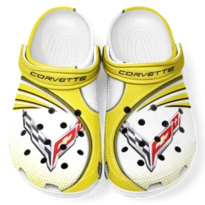 Chevrolet Corvette Crocs Sandals For Men Women, Gift For Chevrolet Corvette Fan CAR181031525705 - Yellow