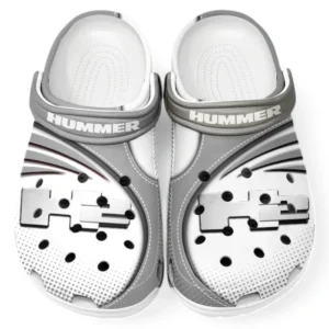 Hummer H2 Crocs Sandals For Men Women, Gift For Hummer H2 Fan CAR181031525706 - Gray