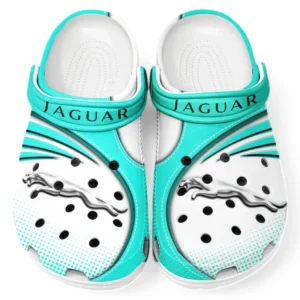 Jaguar Crocs Sandals For Men Women, Gift For Jaguar Fan CAR181031525708 - Cyan
