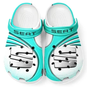 Seat Crocs Sandals For Men Women, Gift For Seat Fan CAR181031525711 - Cyan
