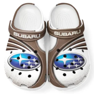 Subaru Crocs Sandals For Men Women, Gift For Subaru Fan CAR181031525714 - Brown