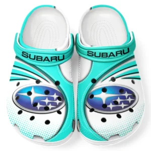 Subaru Crocs Sandals For Men Women, Gift For Subaru Fan CAR181031525714 - Cyan