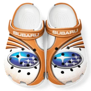 Subaru Crocs Sandals For Men Women, Gift For Subaru Fan CAR181031525714 - Orange