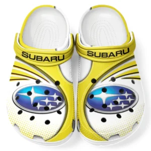 Subaru Crocs Sandals For Men Women, Gift For Subaru Fan CAR181031525714 - Yellow