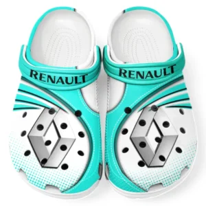 Renault Crocs Sandals For Men Women, Gift For Renault Fan CAR181031525716 - Cyan