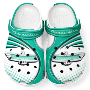 Thunderbird Crocs Sandals For Men Women, Gift For Thunderbird Fan CAR181031525717 - Green