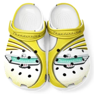 Thunderbird Crocs Sandals For Men Women, Gift For Thunderbird Fan CAR181031525717 - Yellow