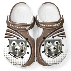 Dodge Crocs Sandals For Men Women, Gift For Dodge Fan CAR181031525718 - Brown